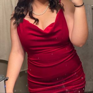 Velvet texture dress